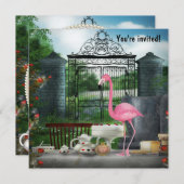 Wonderland Birthday Tea Party Kaart (Voorkant / Achterkant)