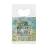 Wonderland - bonkers citaat - Alice in Wonderland Creditkaart Flessenopener (Achterkant)