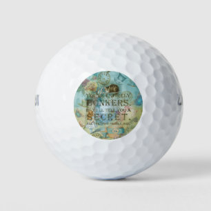 Wonderland - bonkers citaat - Alice in Wonderland Golfballen