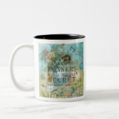 Wonderland - bonkers citaat - Alice in Wonderland Tweekleurige Koffiemok (Links)
