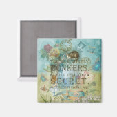 Wonderland - Bonkers Quote - Alice in Wonderland Magneet (Voorkant / Achterkant)