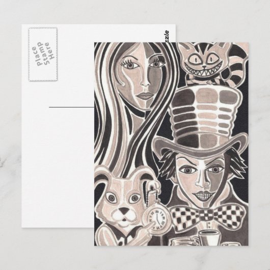 Wonderland Briefkaart (Voorkant / Achterkant)