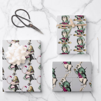 Wonderland Characters Trio Inpakpapier Vel