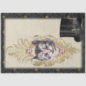 Wonderland Cheshire Pink Cat en Top Hat Tissuepapier (Voorkant)