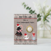 Wonderland Christmas Save the Date Baby shower Aankondigingskaart (Staand voorkant)