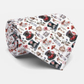Wonderland Classic Pattern Necktie Tie Stropdas (Opgerold)