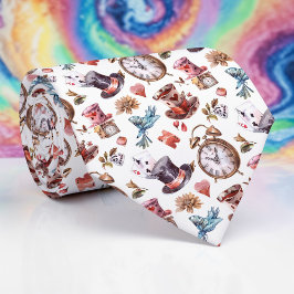Wonderland Classic Pattern Necktie Tie Stropdas