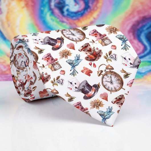 Wonderland Classic Pattern Necktie Tie Stropdas