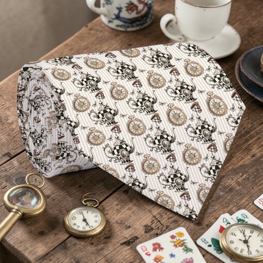 Wonderland Classic Pattern Necktie Tie Stropdas