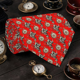 Wonderland Classic Teapot Pattern Necktie Tie Stropdas