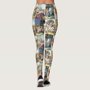  Wonderland Collage Leggings