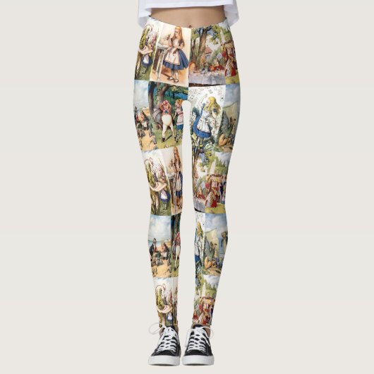 Wonderland Collage Leggings (Voorkant)