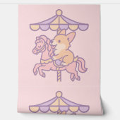 Wonderland Corgi Carrousel Behang (Afrollen)