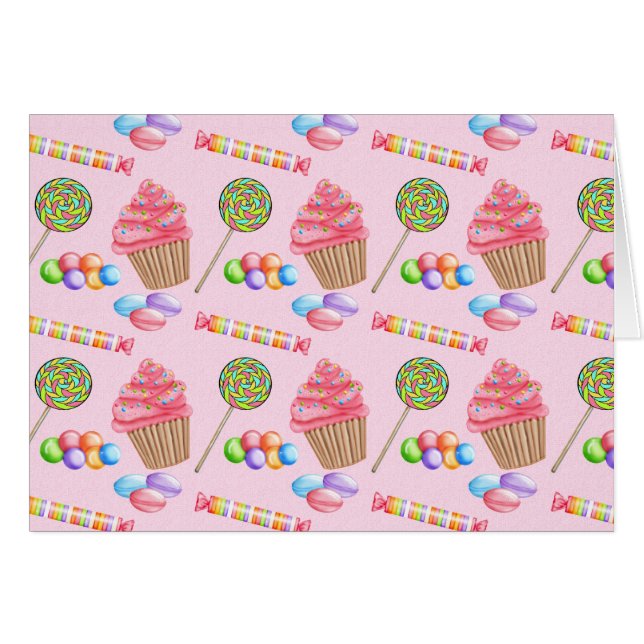 Wonderland Cupcake Snoep Lollipop Sweet Tarts (Voorkant Horizontaal)