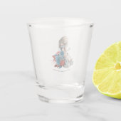 Wonderland Curiouser  Storybook Alice Shot Glas (Achterkant)