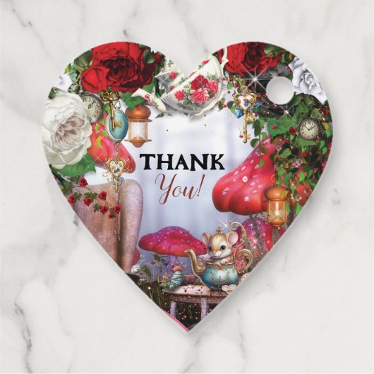 Wonderland Dank u Cadeau Label (Achterkant)