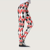 Wonderland Diamond Spade Heart en Club Print Leggings (Rechts)