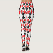 Wonderland Diamond Spade Heart en Club Print Leggings (Achterkant)