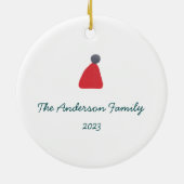 Wonderland Dreamer bloemenkrans_groen Keramisch Ornament (Achterkant)