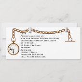 Wonderland Easter Egg Hunt Invite Kaart (Achterkant)