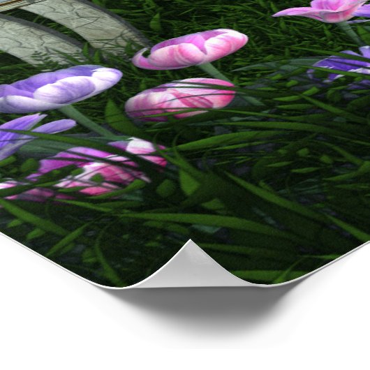 Wonderland Flamingo & Cheshire Cat Poster (Hoek)