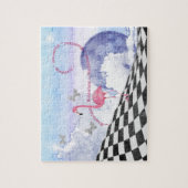 Wonderland Flamingo Cheshire Cat Tea Party Puzzle Legpuzzel (Verticaal)