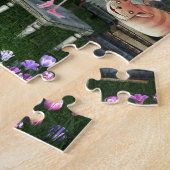 Wonderland Flamingo Cheshire Cat Tea Party Puzzle Legpuzzel (Zijkant)