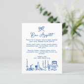 WONDERLAND Hand getekend bewerkbaar huwelijksmenu (Staand voorkant)