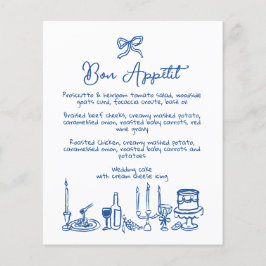 WONDERLAND Hand getekend bewerkbaar huwelijksmenu