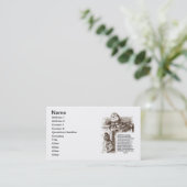 Wonderland Humpty Dumpty Words Mean Betekenis Visitekaartje (Staand voorkant)