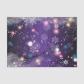 Wonderland in dromen Paarse kerstwinter Tissuepapier (Voorkant)