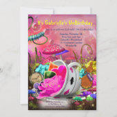 Wonderland Invitations, Wonderland Party Kaart (Voorkant)