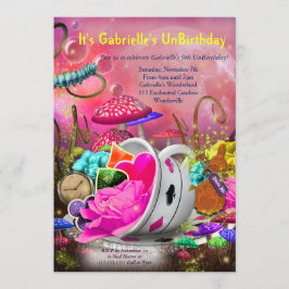 Wonderland Invitations, Wonderland Party Kaart