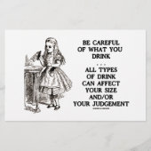 Wonderland is voorzichtig wat je Drink (Alice) (Voorkant)