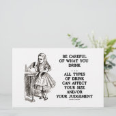 Wonderland is voorzichtig wat je Drink (Alice) (Staand voorkant)