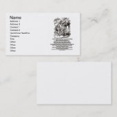 Wonderland is wat je als Alice ziet Visitekaartje (Voorkant / Achterkant)