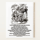 Wonderland is wat je als duchess ziet planner (Achterkant)