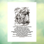 Wonderland is wat je als duchess ziet raamsticker (Vel 3)