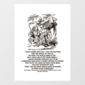 Wonderland is wat je als duchess ziet raamsticker (Vel)