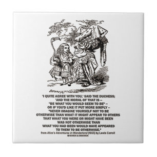 Wonderland is wat je als duchess ziet tegeltje