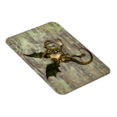 Wonderland Jabberwocky op verhard hout Magneet (Rechterzijde)