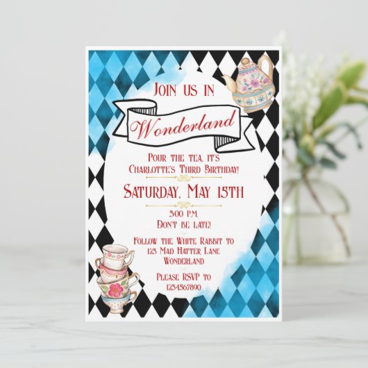 Wonderland Kaart (Staand voorkant)