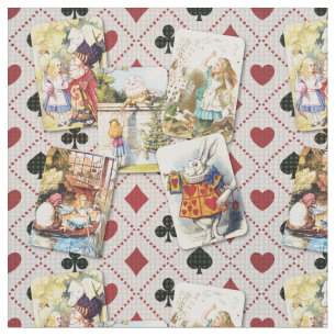 Wonderland Kaarten met Alice en haar magische vrie Stof