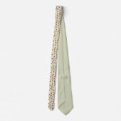 Wonderland Kaarten Patroon Necktie Stropdas (Achterkant)