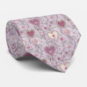 Wonderland Lilac Classic Pattern Necktie Tie Stropdas (Opgerold)
