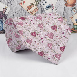 Wonderland Lilac Classic Pattern Necktie Tie Stropdas