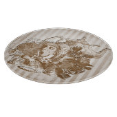 Wonderland Mad Hatter Collage Snijplank (Hoek)