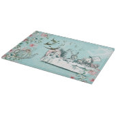 Wonderland Mad Tea Party Aqua Roze Snijplank (Hoek)