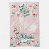 Wonderland Mad Tea Party Roze Green Tea Towel Theedoek (Verticaal)