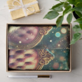 Wonderland Magic Girl en Konijn Teatime Decoupage Tissuepapier (Geschenk)